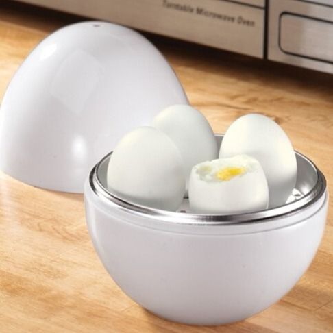 Egg-Shaped Microwave Steamer for Fried Eggs